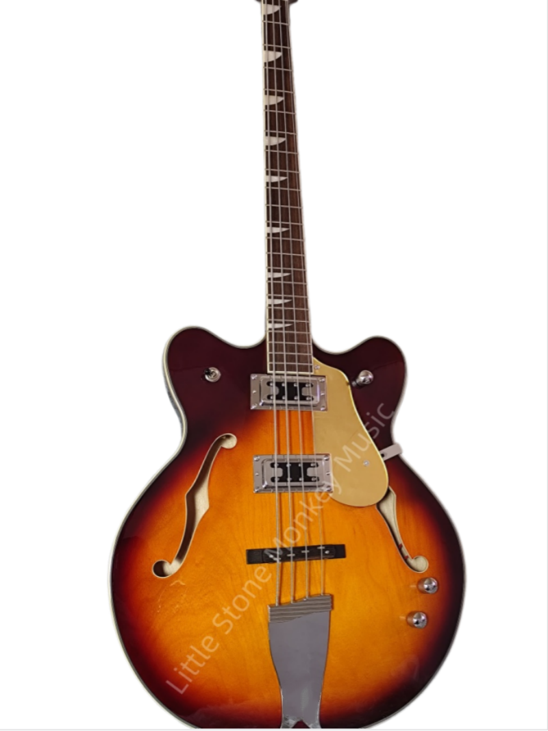 Customize Electric Bass 4-Strings Semi-Hollow  LSM107