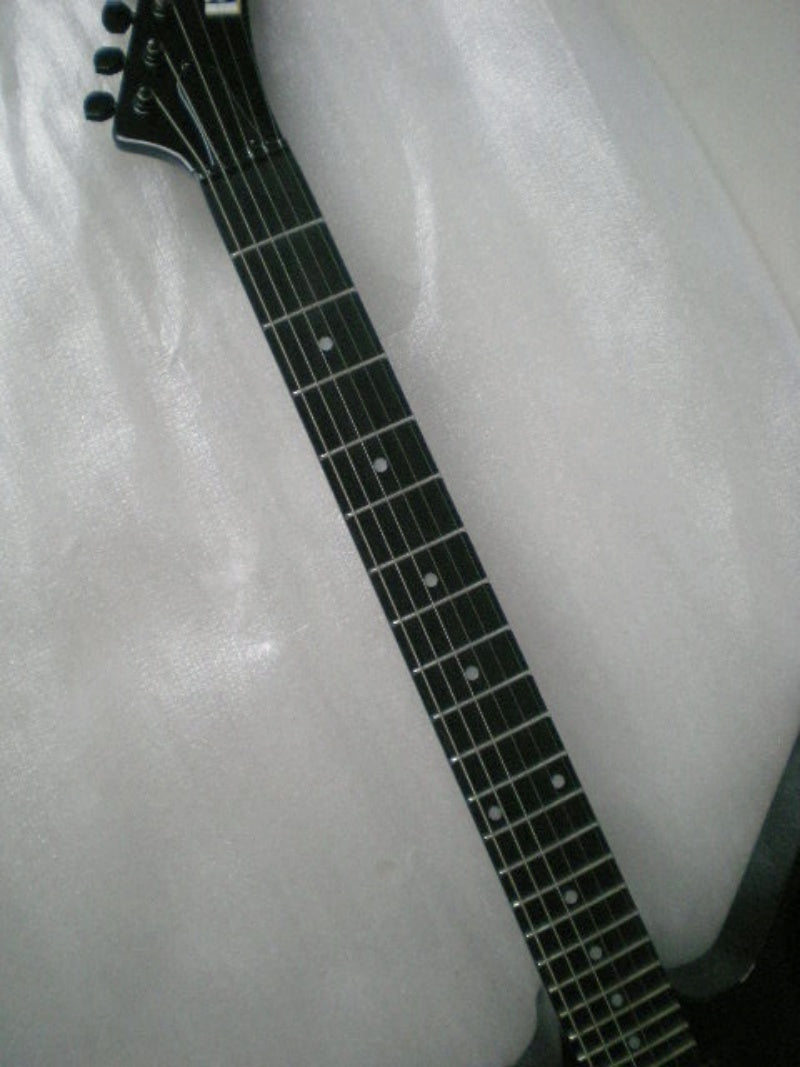 Black Glossy Electric Guitar 6-String Customize  High Quality irregular Guitar