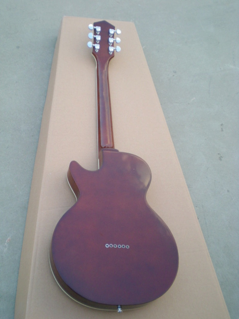 Customize Burl Veneer Electric Guitar  Semi Hollow Electric Guitar Spalted Maple Top Vintage Sunburst F Hole Archtop Gib  ES-LP Z30