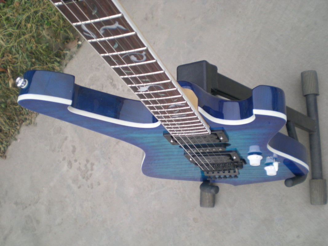 Customize Blue Electric Guitar