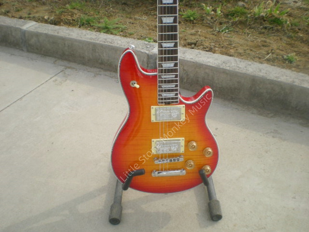 Customize Horizontal Stripes Electric Guitar LSM006