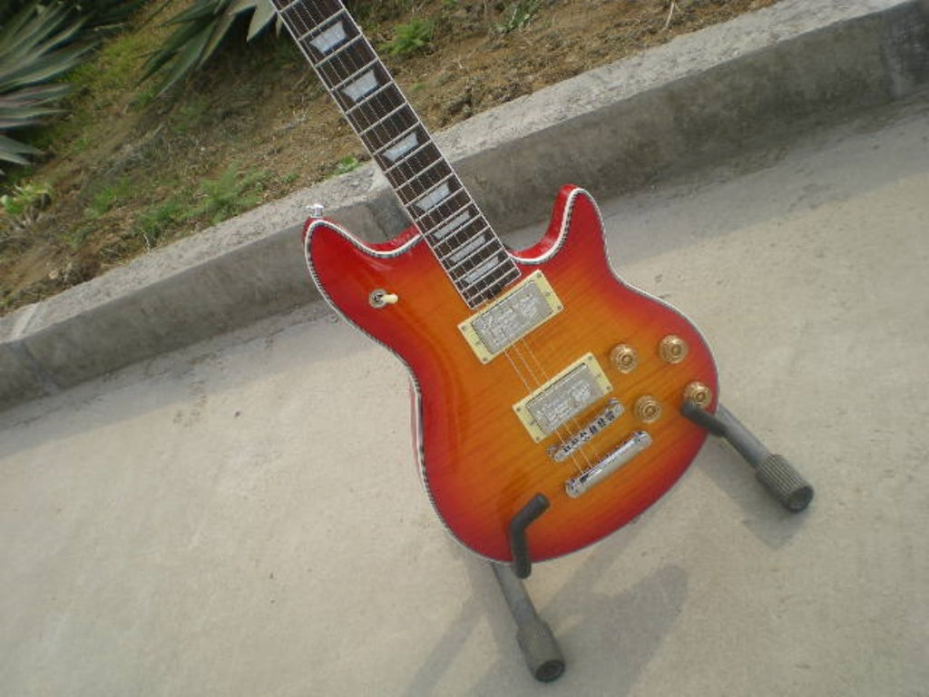 Customize Horizontal Stripes Electric Guitar LSM006