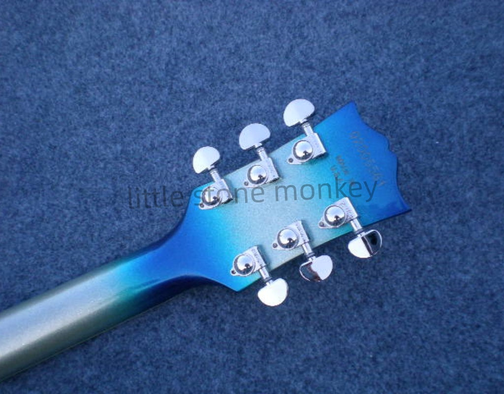 Factory Customized    Electric Guitar with Vintage Vintage Red and white circles black and white circles  Electric Guitarop383 384#