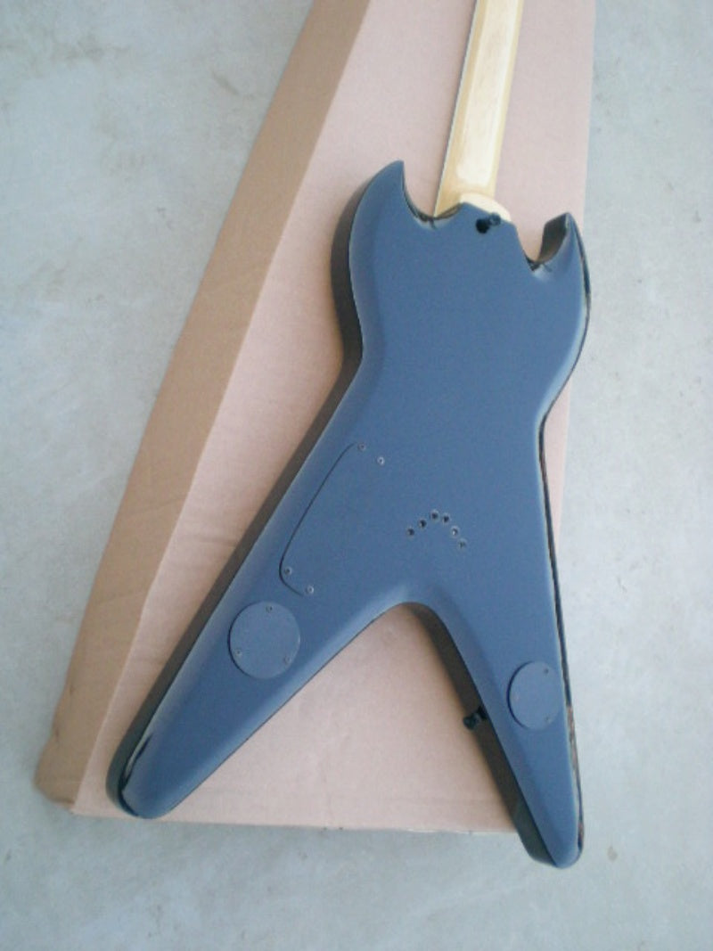Customize Black and White Circles Electric Guitar LSM015