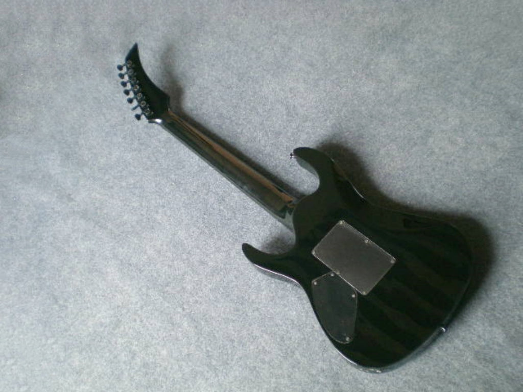 7 String RG Style Electric Guitar Transparent Grey Quilted Maple Top  Lba  RG Z38#