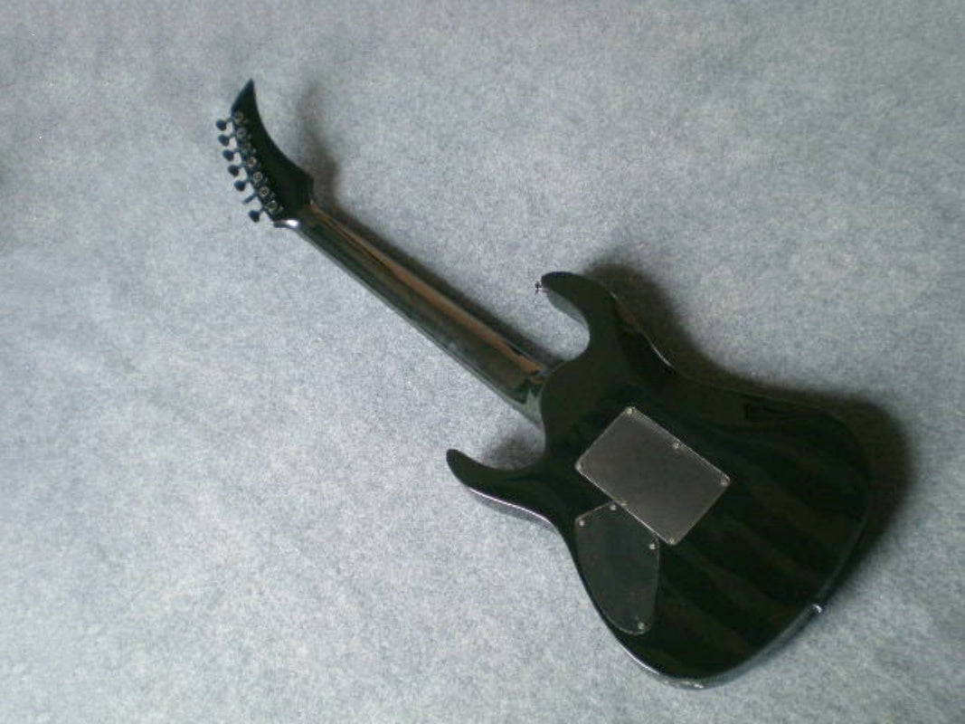 7 String RG Style Electric Guitar Transparent Grey Quilted Maple Top  Lba  RG Z38#