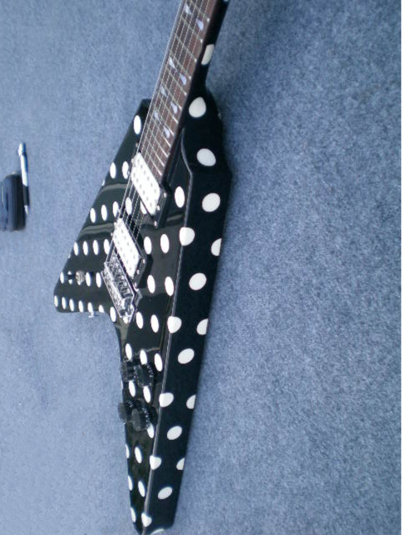 Customize Polka Dots Electric Guitar LSM014