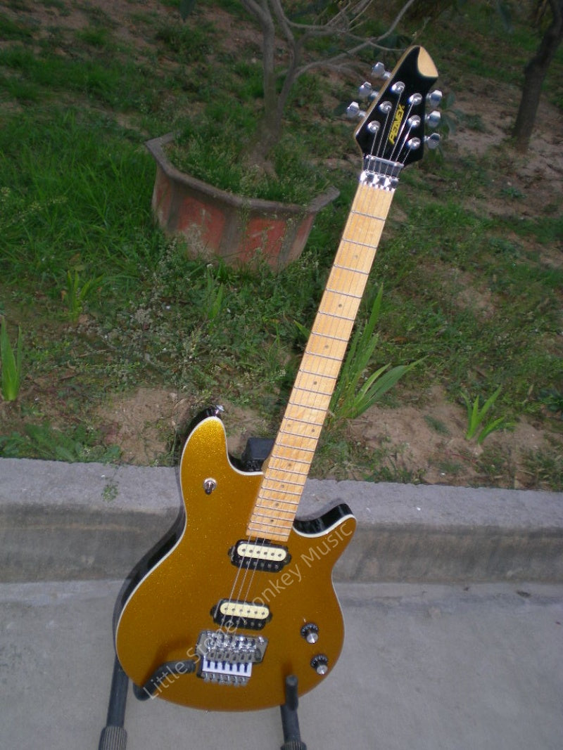 Customize Golden Electric Guitar LSM008