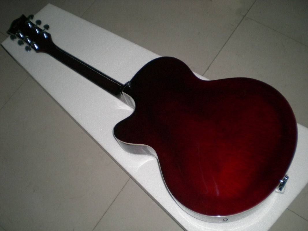 Factory Customized    Electric Guitar with Vintage red wine   color Electric Guitarop 218#