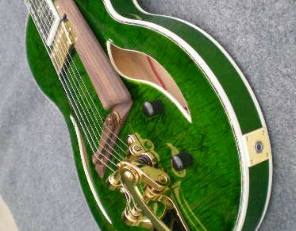 Factory Customized    Electric Guitar with Vintage Vintage green color Electric Guitarop 279#