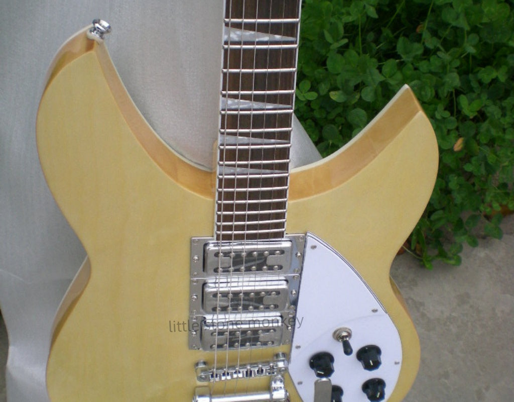 Factory Customized    Electric Guitar with Vintage Vintage yellow  color Electric Guitarop348#