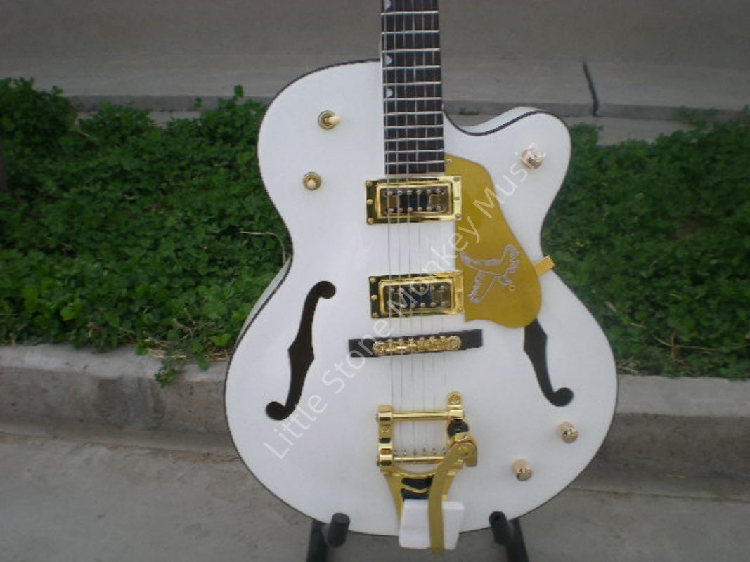 Factory Customized    Electric Guitar with Vintage Vintage  white color Electric Guitarop 215#