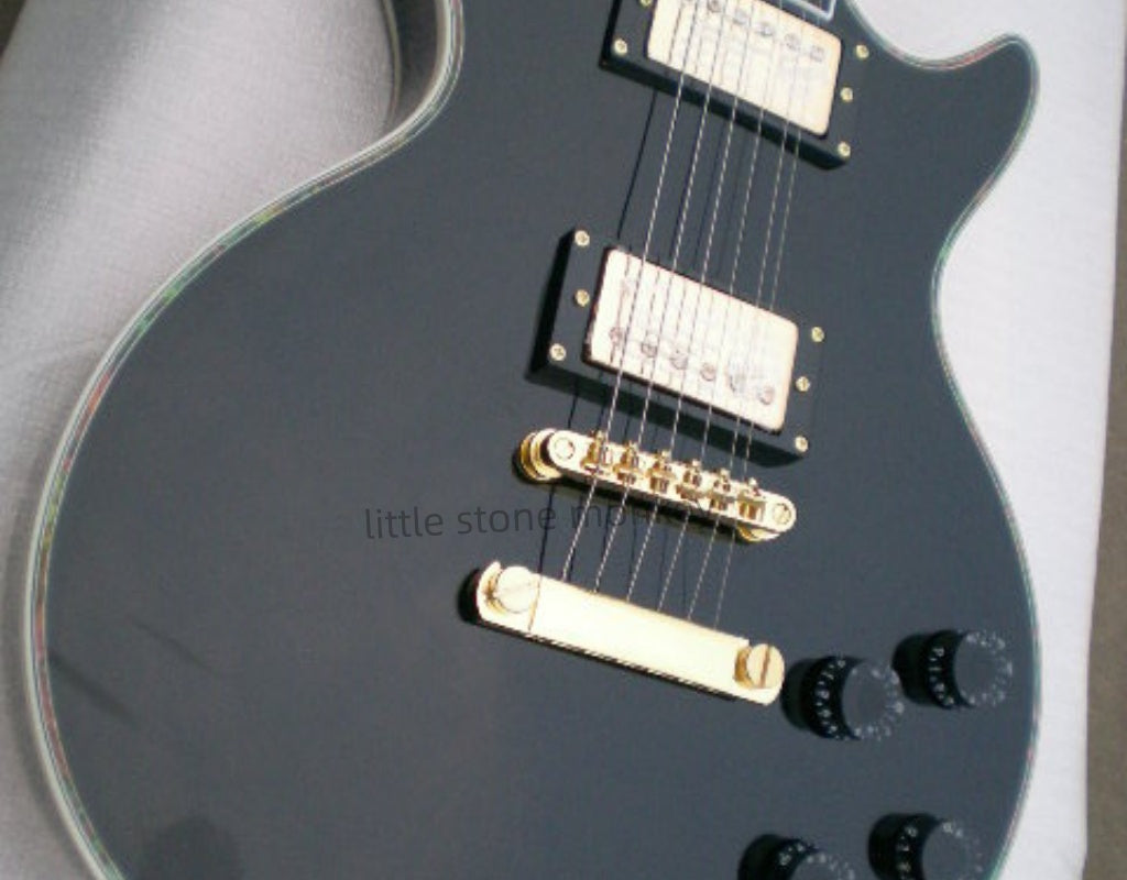 Factory Customized    Electric Guitar with Vintage Vintage aubergine black color Electric Guitarop322#