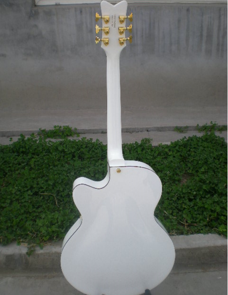 Factory Customized    Electric Guitar with Vintage Vintage  white color Electric Guitarop 215#