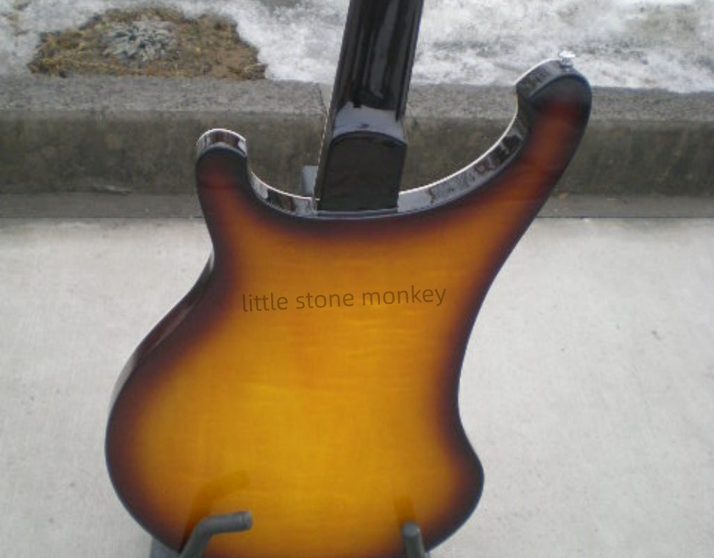 Factory Customized    Electric Guitar with Vintage Vintage aubergine  burlywood color Electric Guitarop334#