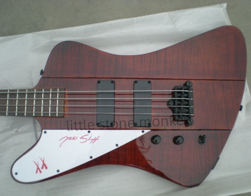 Factory Customized    Electric Guitar with Vintage Vintage aubergine red color Electric Guitarop330#