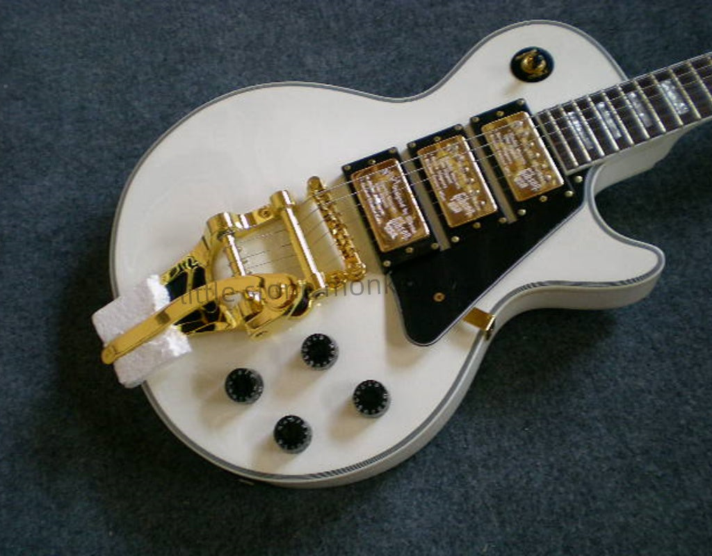 Factory Customized    Electric Guitar with Vintage Vintage white color Electric Guitarop 269#