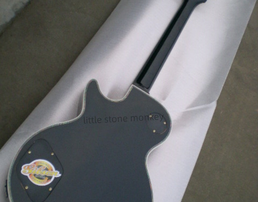 Factory Customized    Electric Guitar with Vintage Vintage aubergine black color Electric Guitarop322#