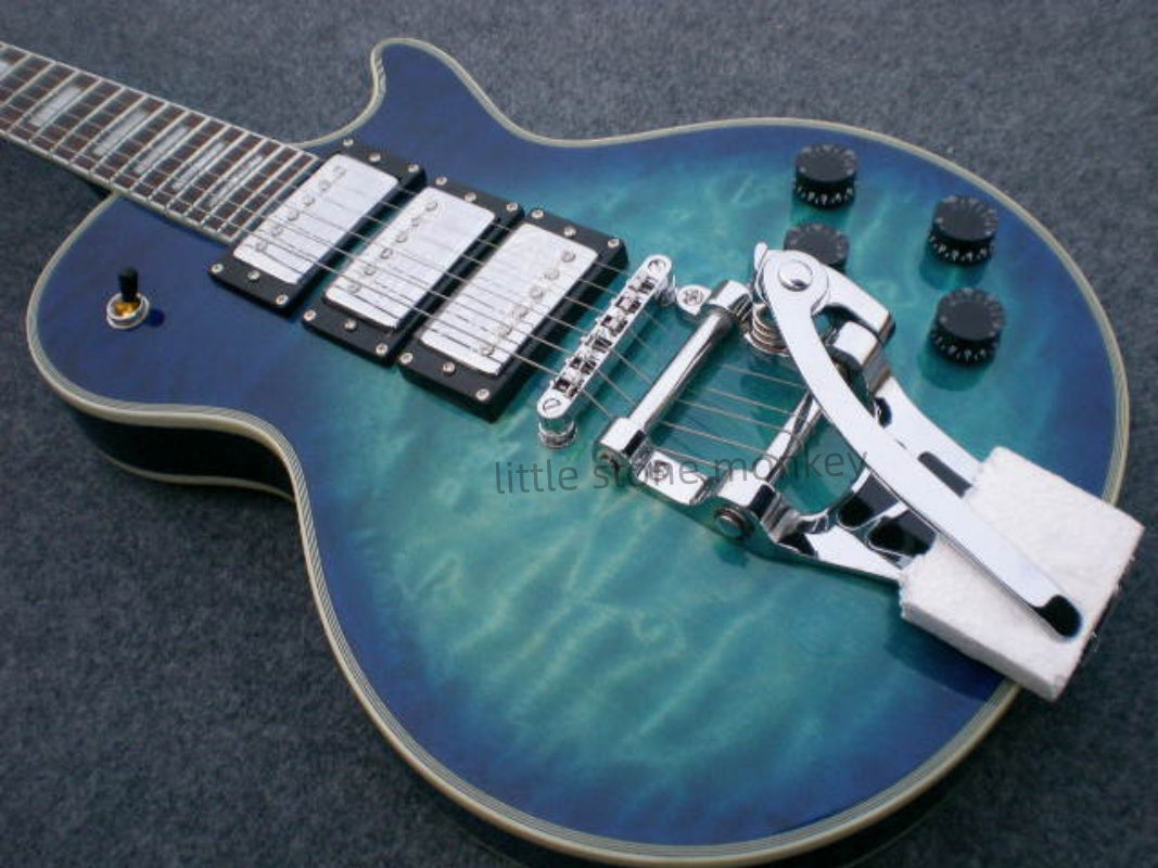 Factory Customized    Electric Guitar with Vintage Vintage yellow color Electric Guitarop 252#