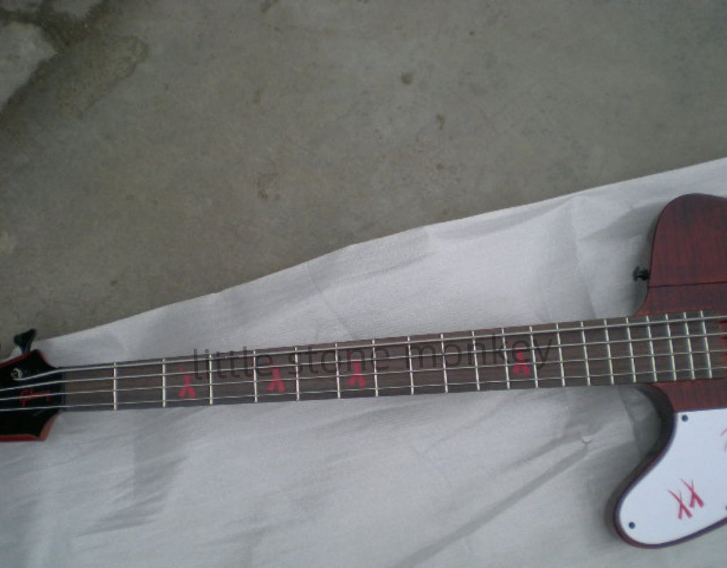 Factory Customized    Electric Guitar with Vintage Vintage aubergine red color Electric Guitarop330#