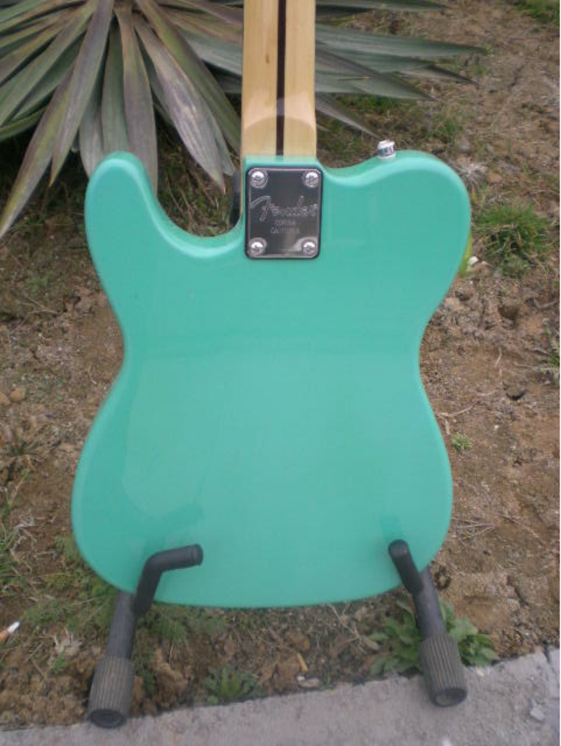 Factory Customized  Navy  Electric Guitar with Tele Electric Guitarop yellow  Color200#
