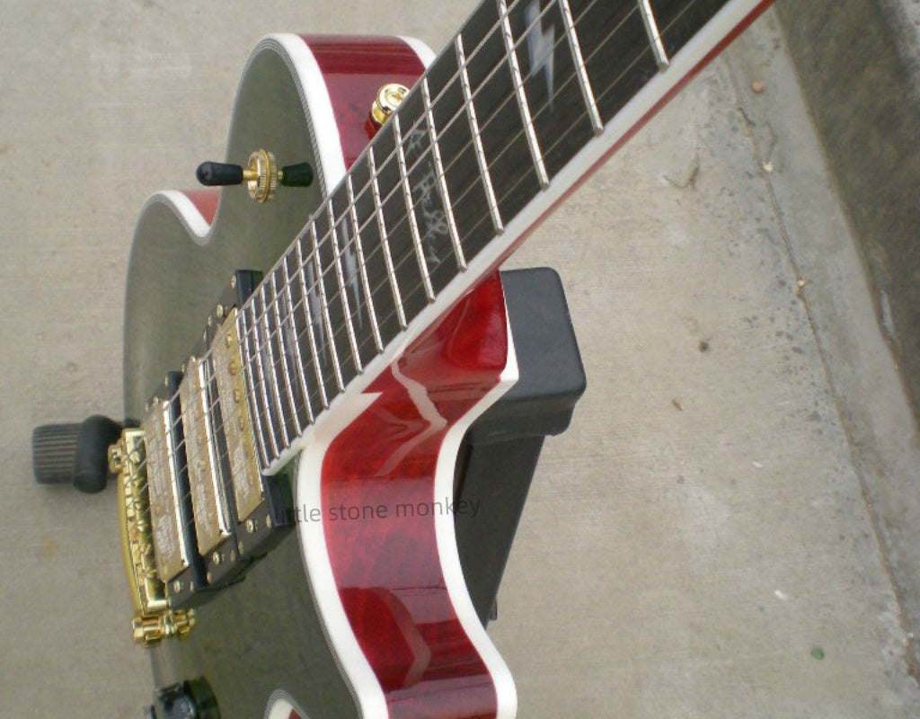 Factory Customized    Electric Guitar with Vintage Vintage facial makeup  Electric Guitarop378#