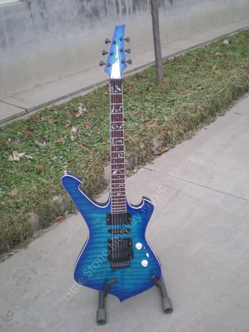 Customize Blue Electric Guitar