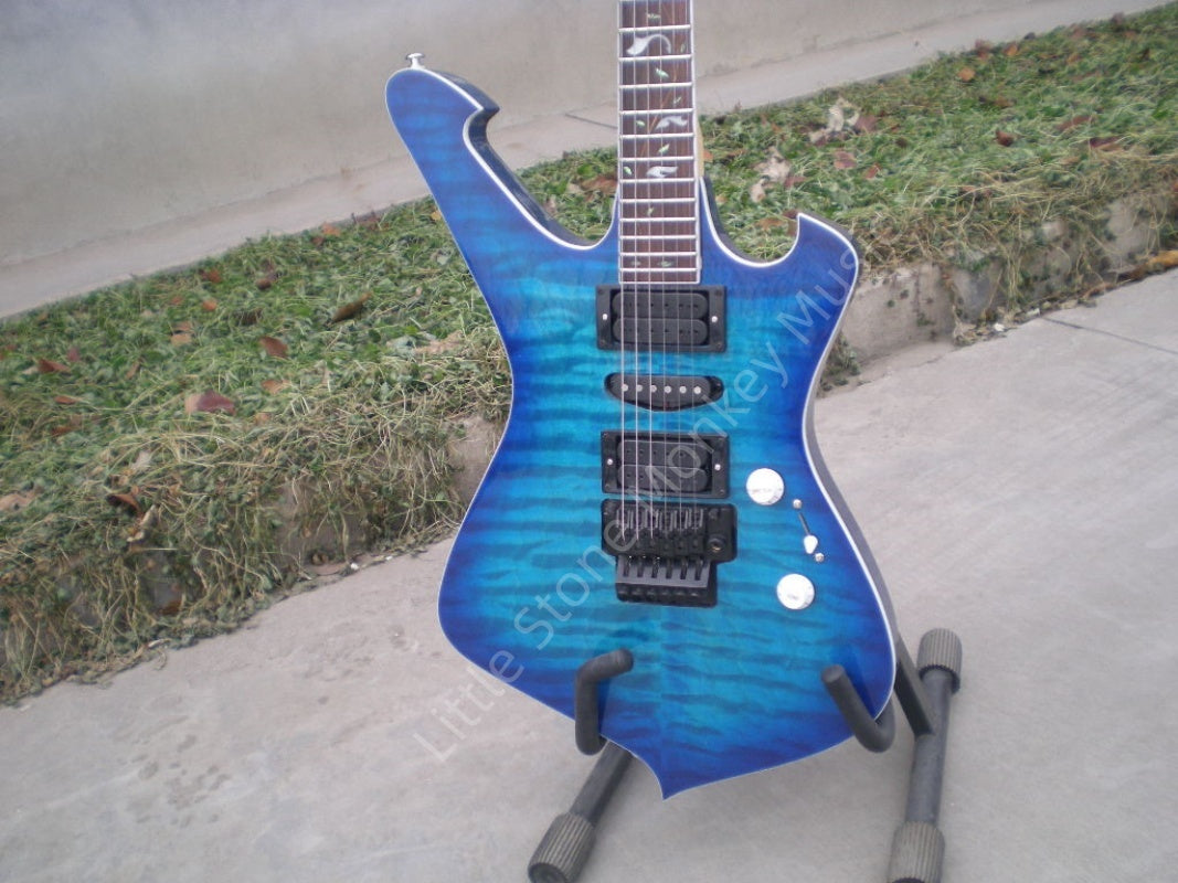 Customize Blue Electric Guitar