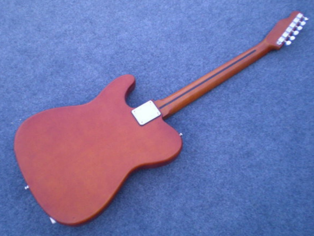 Factory Customized  Navy  Electric Guitar with Tele Electric Guitarop orange Color195#