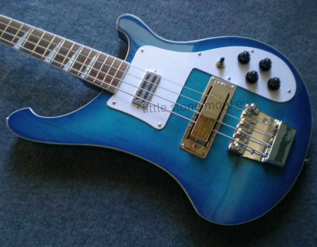 Factory Customized    Electric Guitar with Vintage Vintage aubergine blue   color Electric Guitarop337#