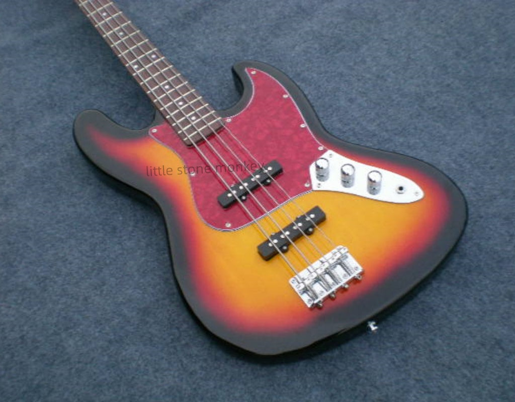 Factory Customized    Electric Guitar with Vintage Vintage aubergine  red and   yellow   color Electric Guitarop333#