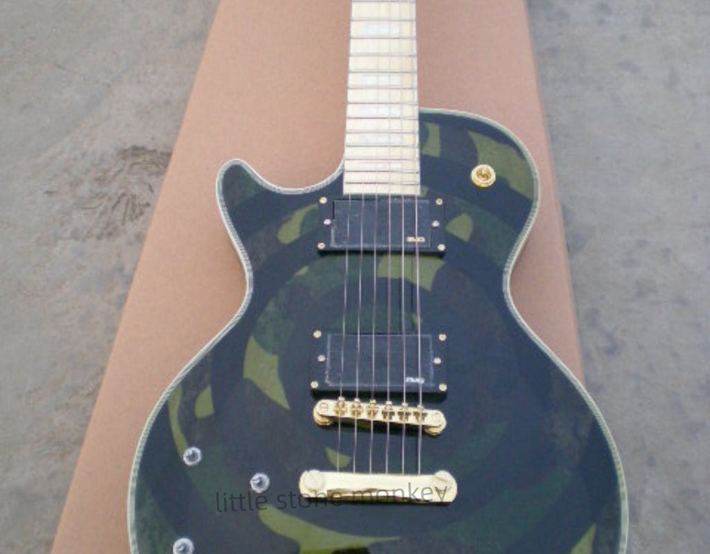 Factory Customized    Electric Guitar with Vintage Vintage facial makeup  Electric Guitarop379#