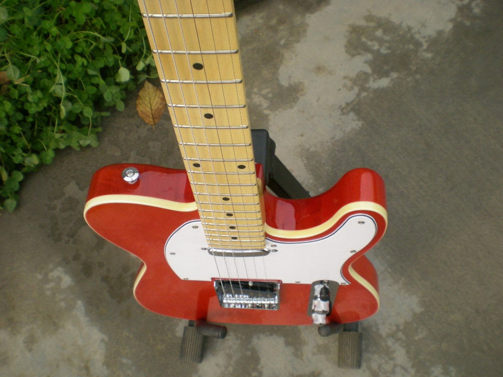 Factory Customized  Navy  Electric Guitar with Tele Electric Guitarop orange Color196#