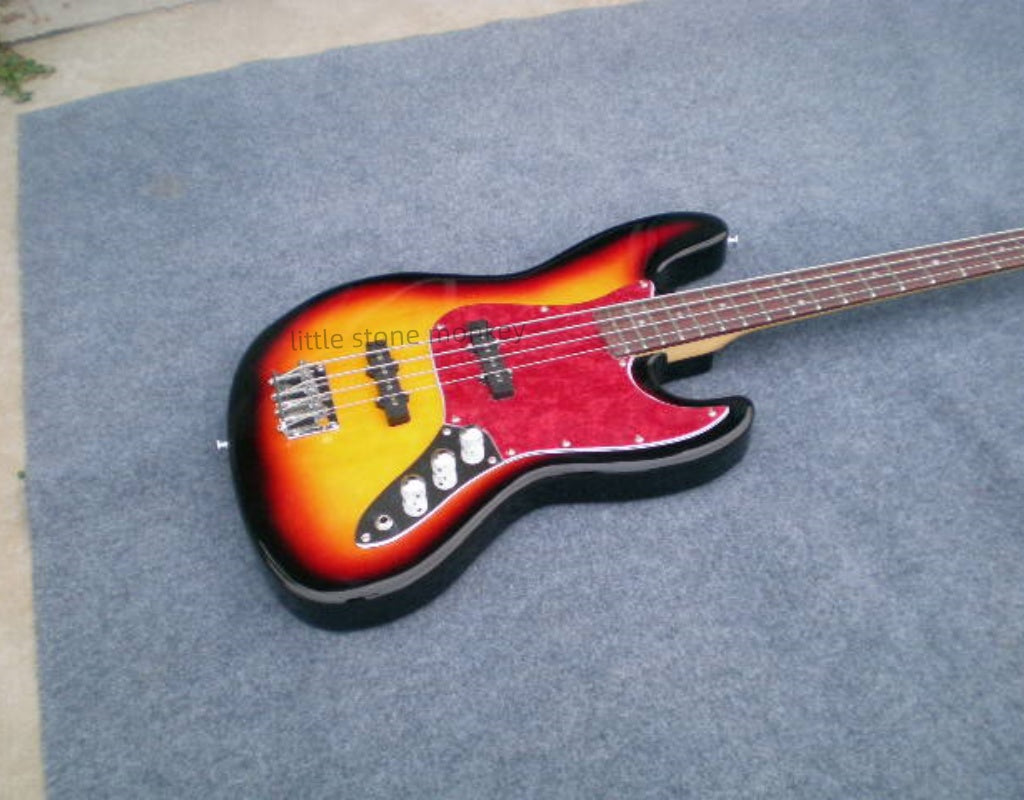 Factory Customized    Electric Guitar with Vintage Vintage aubergine  red and   yellow   color Electric Guitarop333#