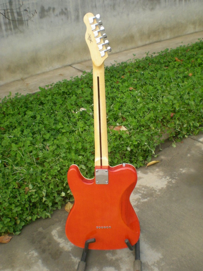 Factory Customized  Navy  Electric Guitar with Tele Electric Guitarop orange Color196#