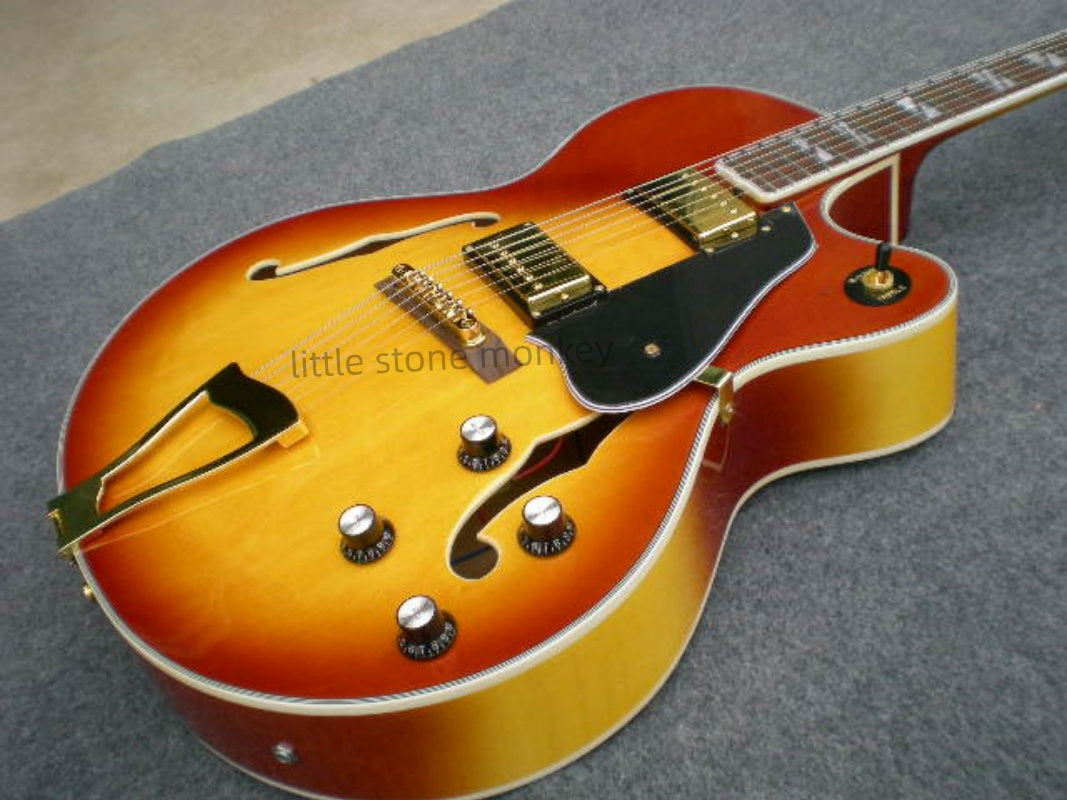 Factory Customized    Electric Guitar with Vintage Vintage  orange color Electric Guitarop 250#
