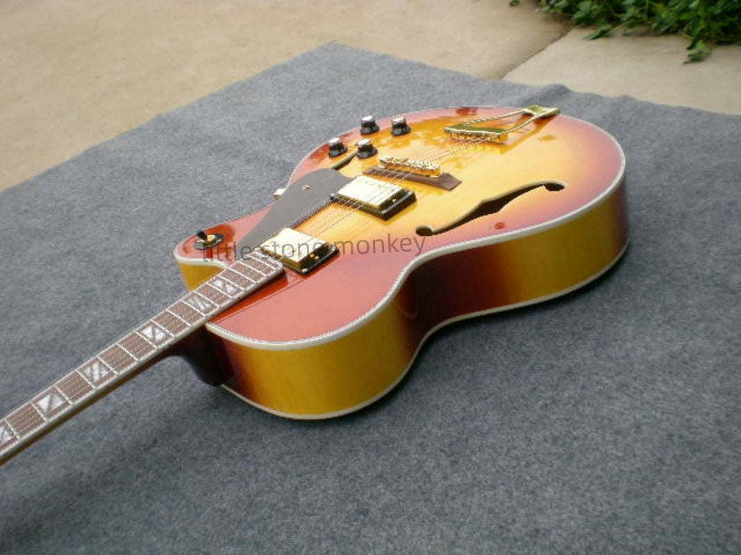 Factory Customized    Electric Guitar with Vintage Vintage  orange color Electric Guitarop 250#