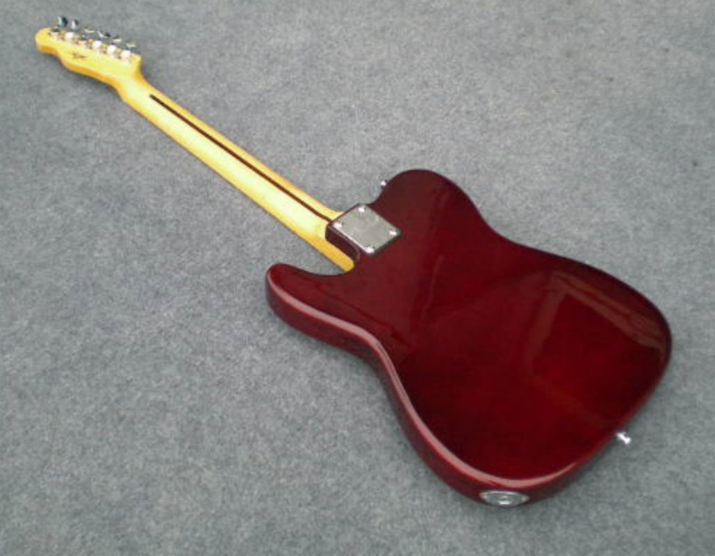 Factory Customized  Navy  Electric Guitar with Tele Electric Guitar Wine Red Color Maple Fretboard Double Binding 22 Frets  193#