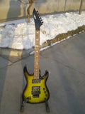Green Body Black Border Electric Guitar