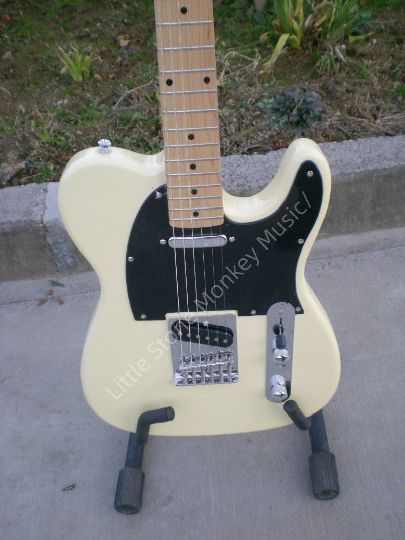 Factory Customized  Navy  Electric Guitar with Tele Electric Guitarop yellow  Color199#