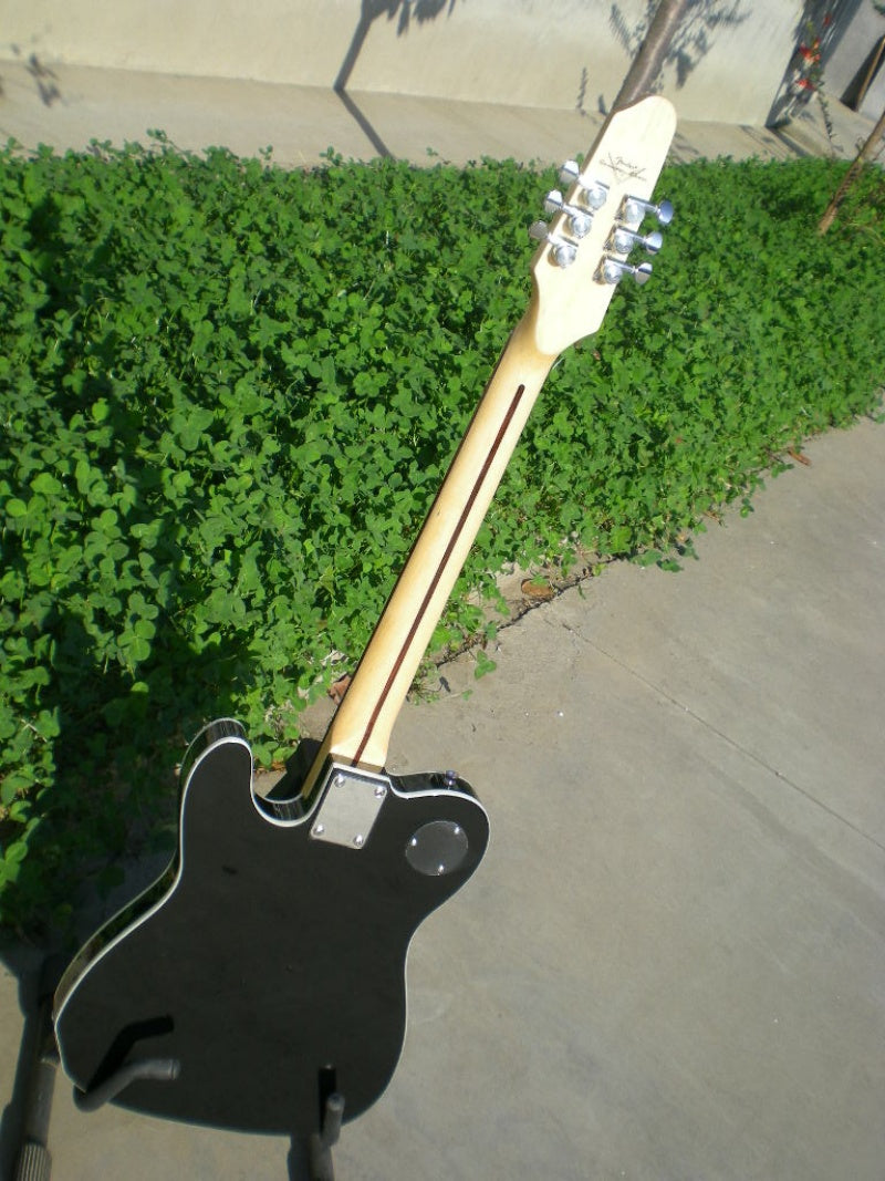 Factory CustomizedDouble Shake Six-String Electric Guitar - Sword Design, Factory CustomizedDouble Shake Six-String black and  white Electric Guitar - Sword Design,  188