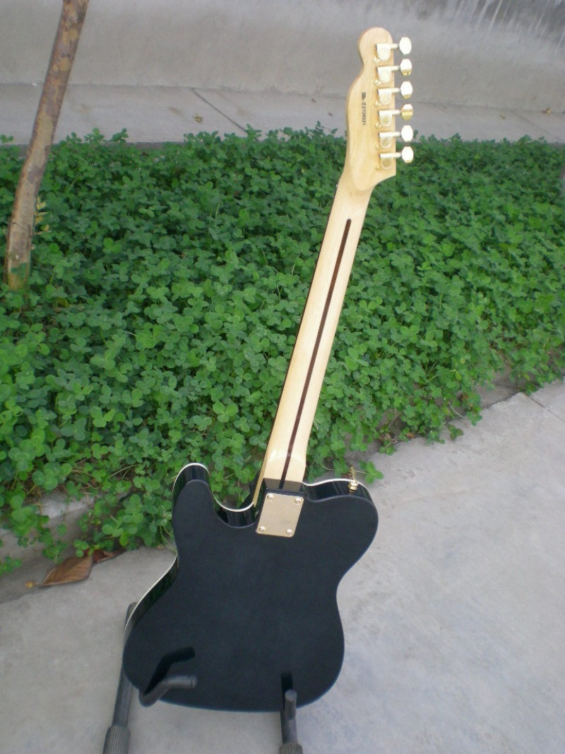 Factory Customized  6 Strings Navy Blue Electric Guitar with Flame Maple Veneer Rosewood Fretboard Customizable 190#