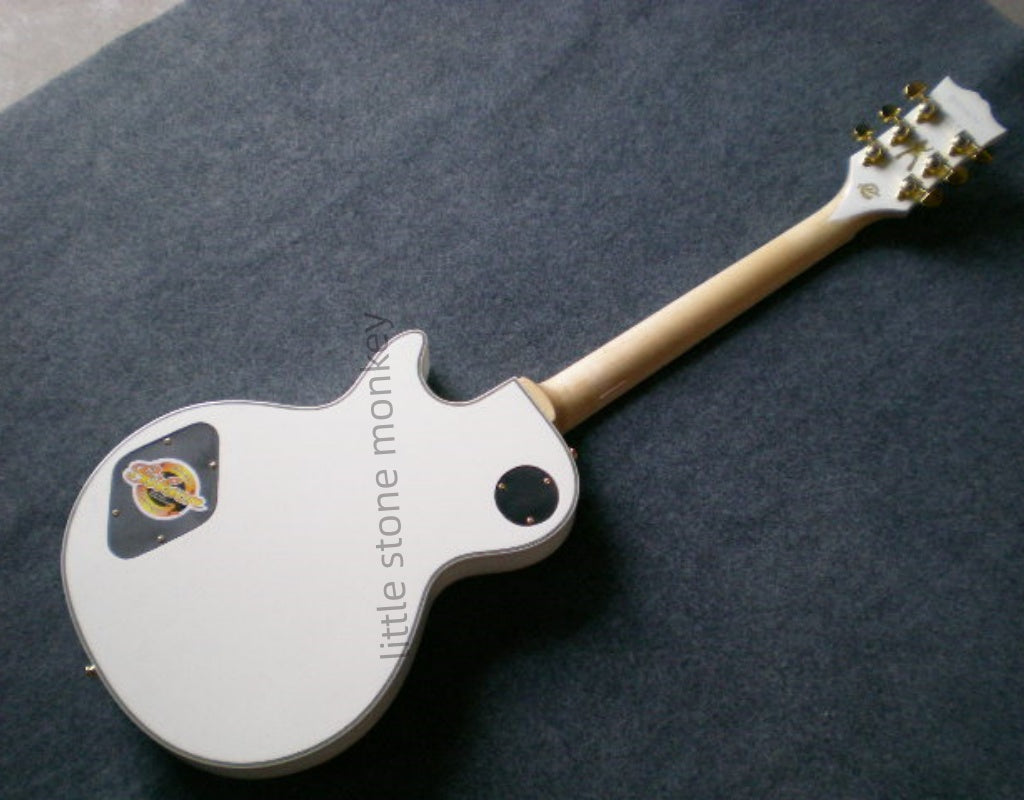 Factory Customized    Electric Guitar with Vintage Vintage Red and white circles black and white circles  Electric Guitarop380 381#