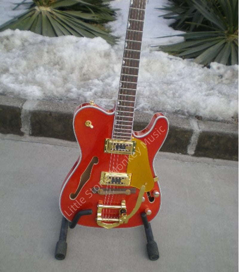 Factory Customized  Navy  Electric Guitar with Tele Electric Guitarop orange Color197#