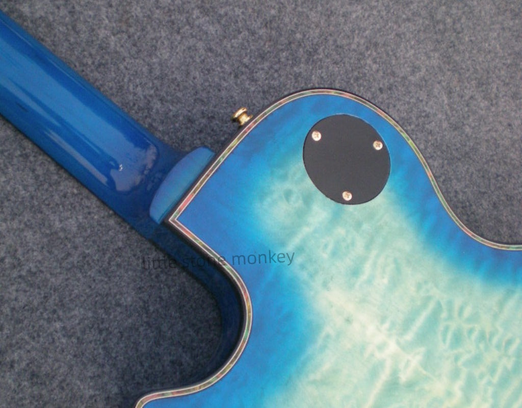 Factory Customized    Electric Guitar with Vintage Vintage Sea of Love blue color Electric Guitarop 286#