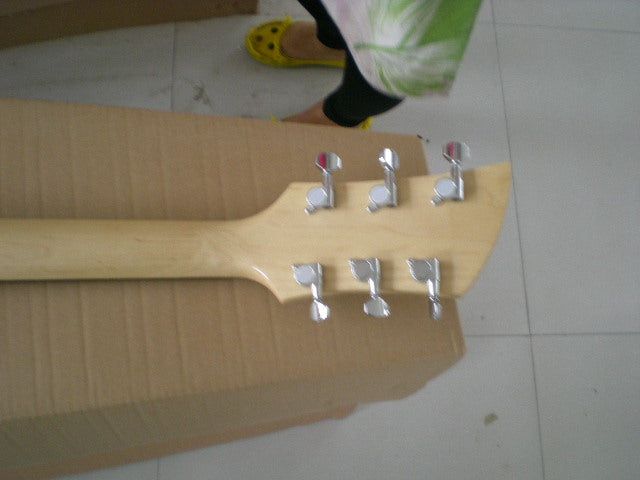 Factory Customized    Electric Guitar with Vintage Vintage yellow color Electric Guitarop353#