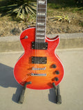 Classic Red Color Electric Guitar Sunburst Quilt Maple Wolfgang Style Electric Guitar Double Lock Tremolo HH Pickups Rock Guitar Fen EVH