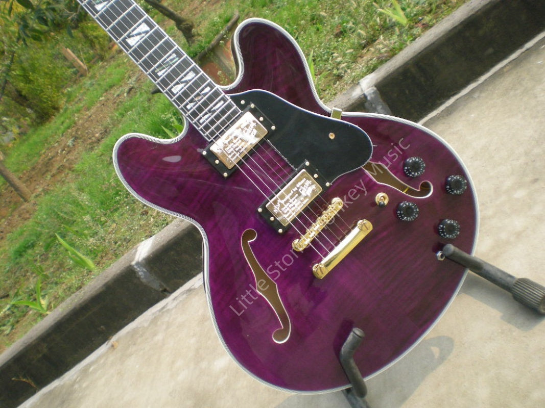 Factory Customized    Electric Guitar with Vintage Vintage  red wine color Electric Guitarop 214#