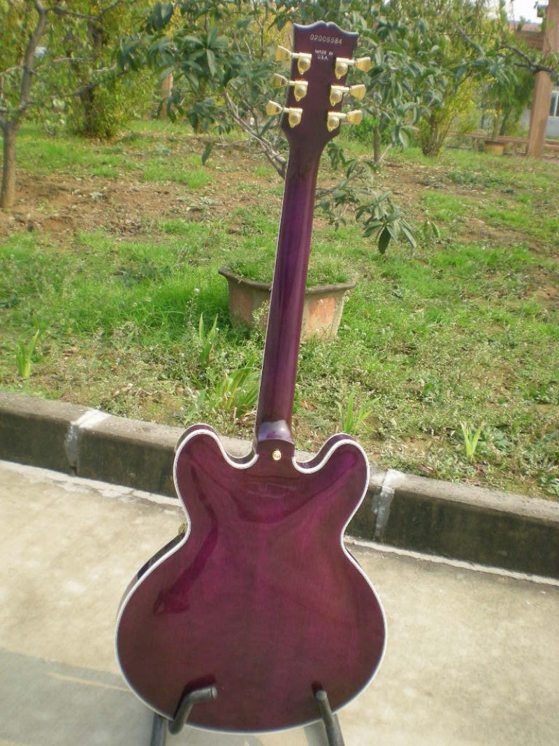 Factory Customized    Electric Guitar with Vintage Vintage  red wine color Electric Guitarop 214#