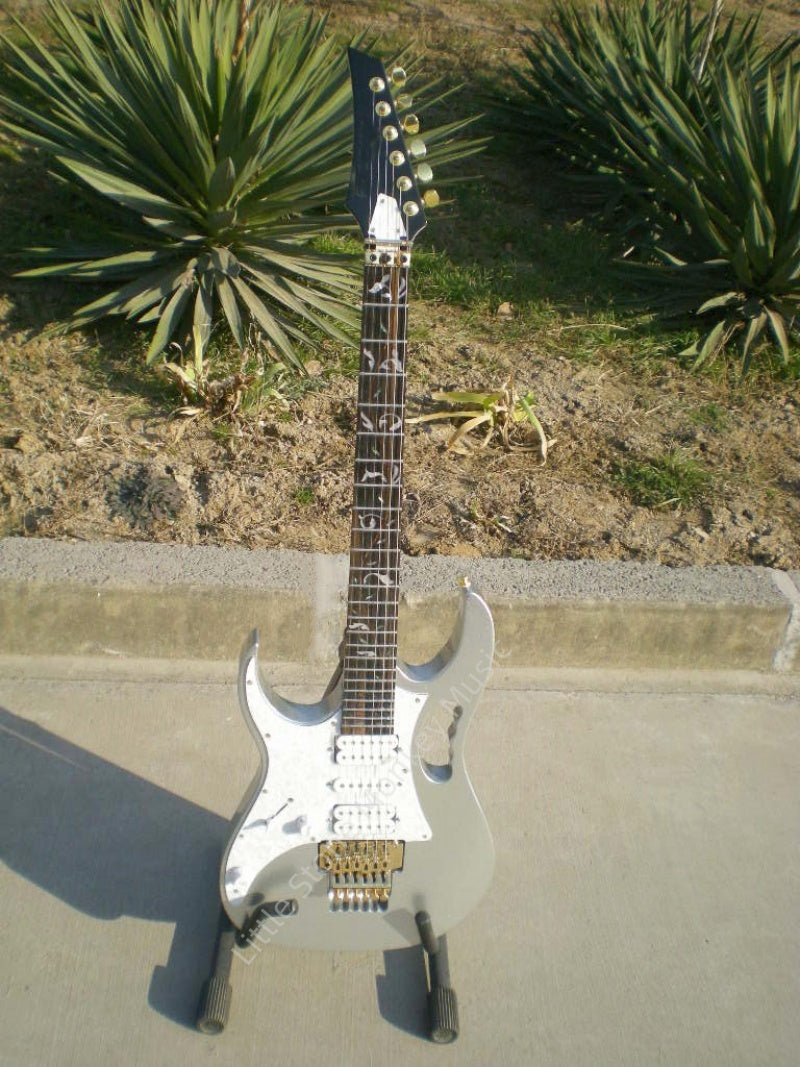 High Quality Left Hand  Grey  Color  Electric Guitar  6String  Honeycomb-shaped hollowing out  Lba  Z30#